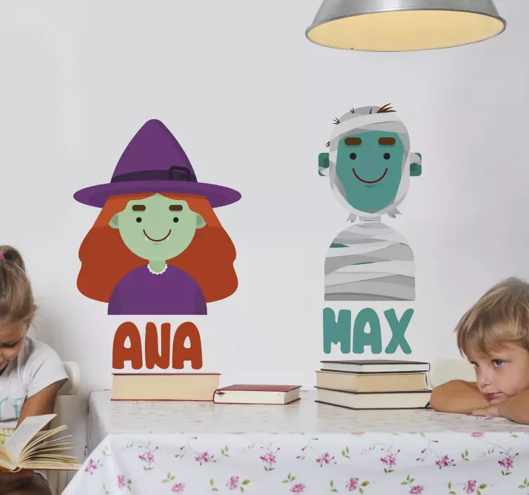 Custom Characters Display wall stickers for kid - TenStickers