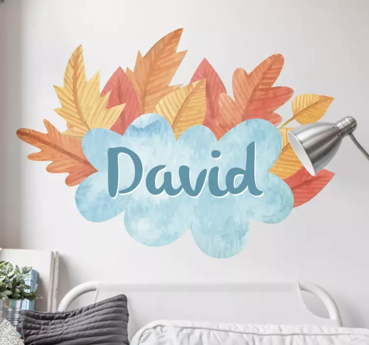 Customisable Autumnal Sticker - TenStickers