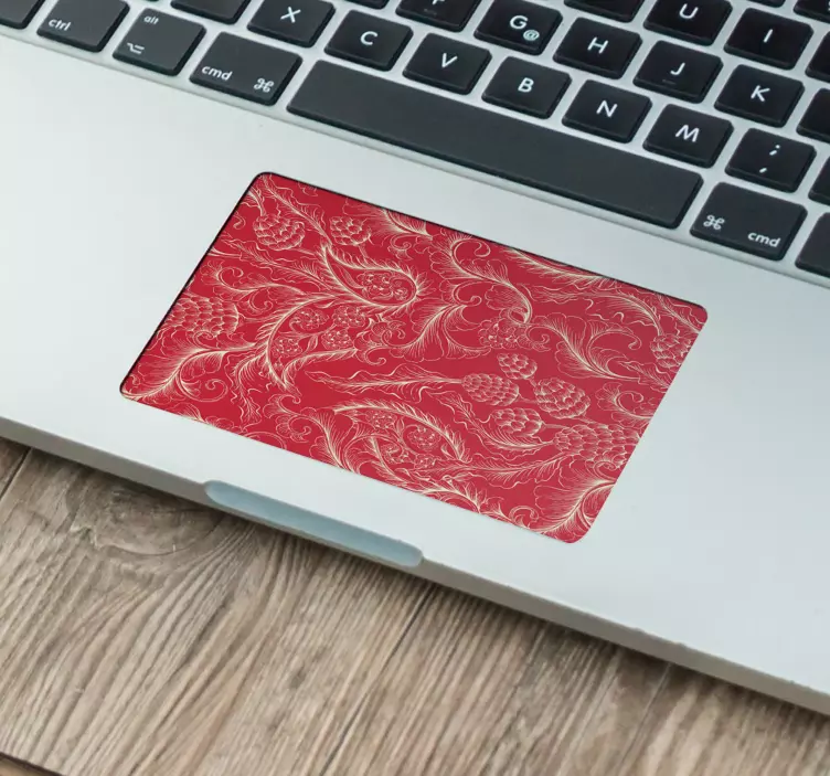 Decorative Floral Pattern Touchpad sticker - TenStickers