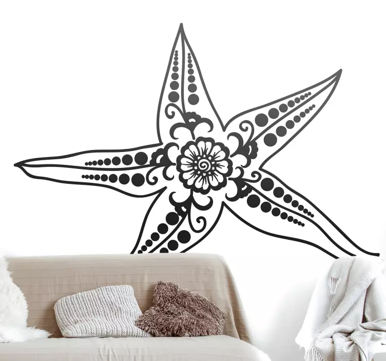 Decorative Sea star Marine life stickers - TenStickers