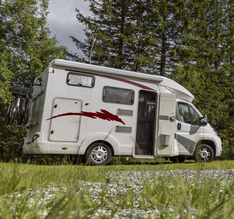 Decorative side caravan decoration wall sticker - TenStickers