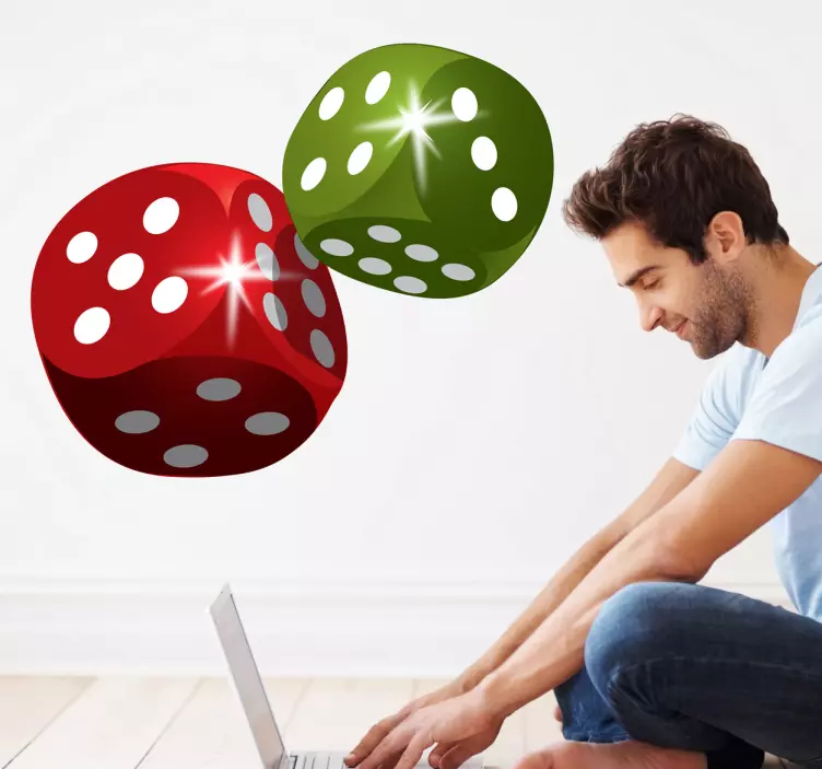 Dice Wall Sticker - TenStickers