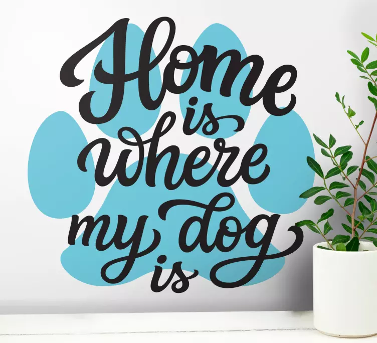 Dog lover cute design wall sticker - TenStickers