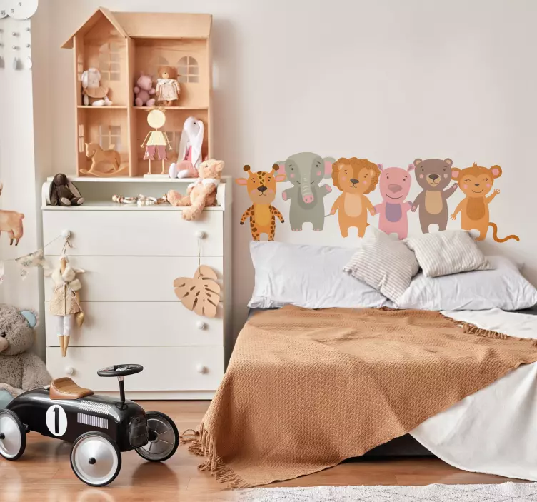 Drawings of Animals wild animal decal - TenStickers