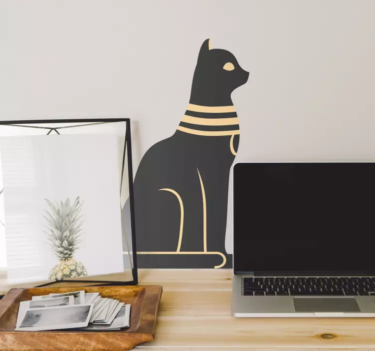 Elegant Cat Silhouette wall sticker - TenStickers