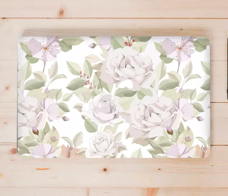 Elegant Floral Arrangement laptop skin - TenStickers
