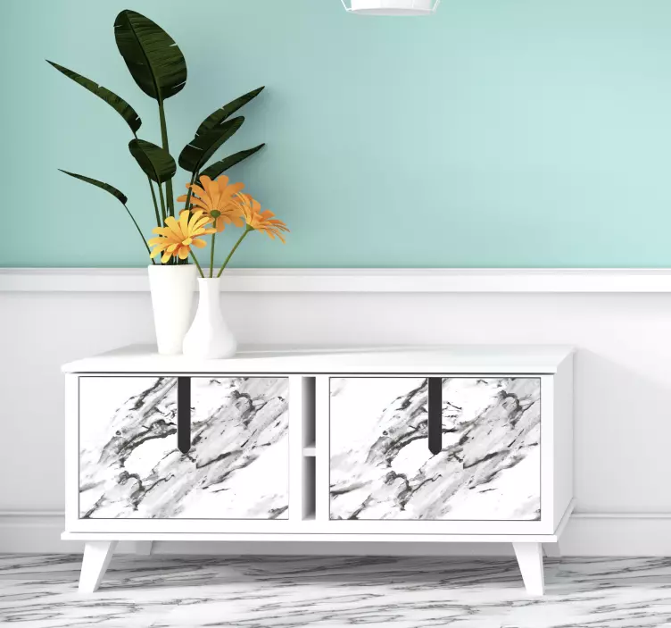 Elegant gray marble furniture sticker - TenStickers