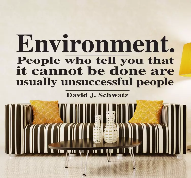 Environment Motivational Quote Wall Sticker - TenStickers