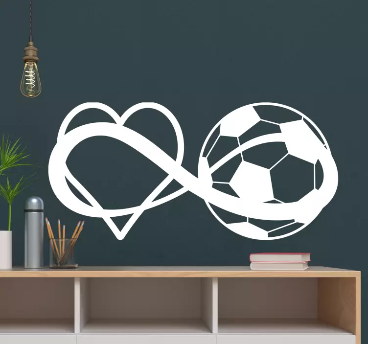 Eternal Affection Football football sticker - TenStickers