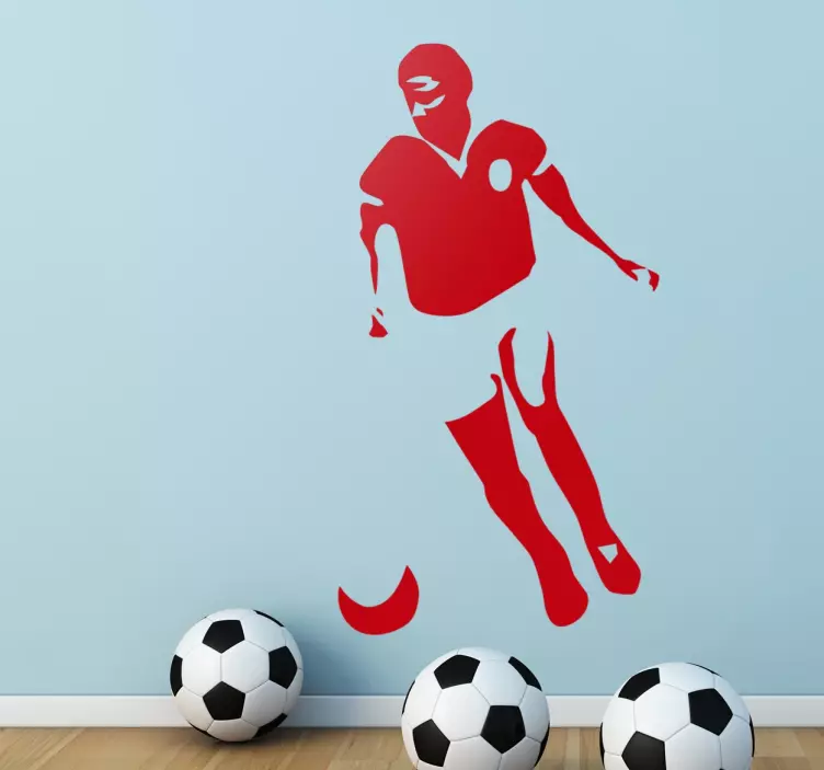 Eusèbio football player wall sticker - TenStickers