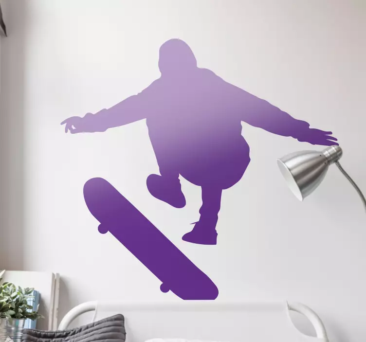 Extreme sports sticker skateboarding action scene - TenStickers