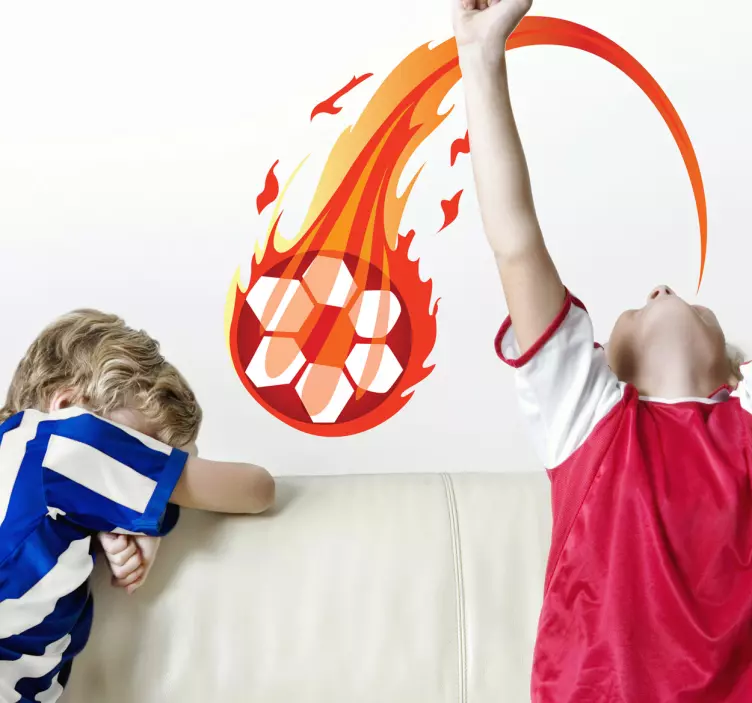 Fiery Ball Wall Sticker - TenStickers