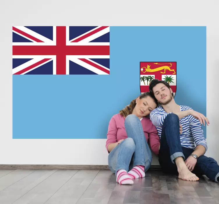 Fiji Flag Sticker - TenStickers