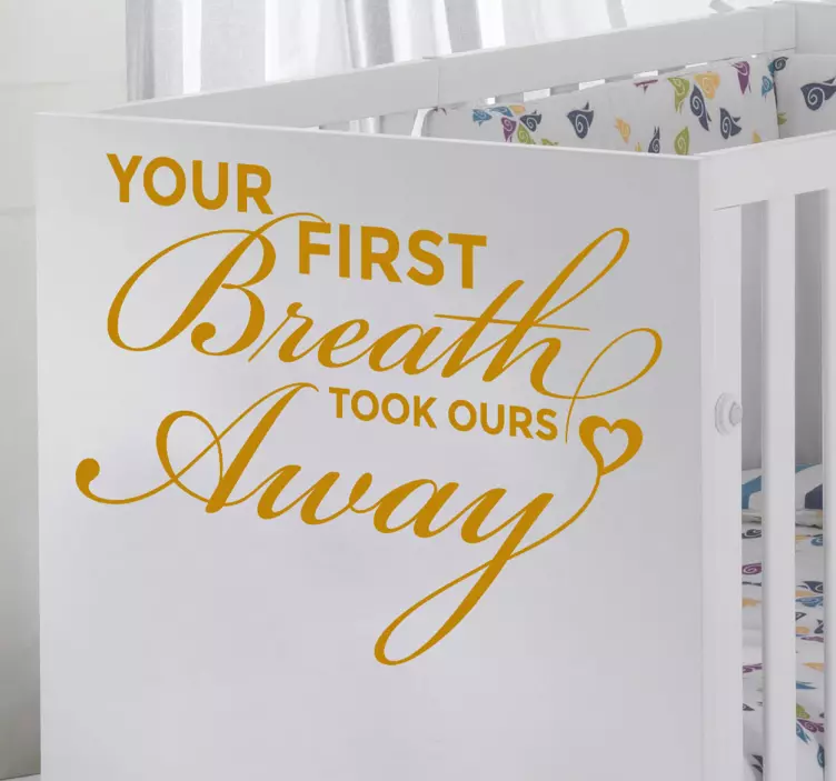 First Breath Wall Sticker - TenStickers