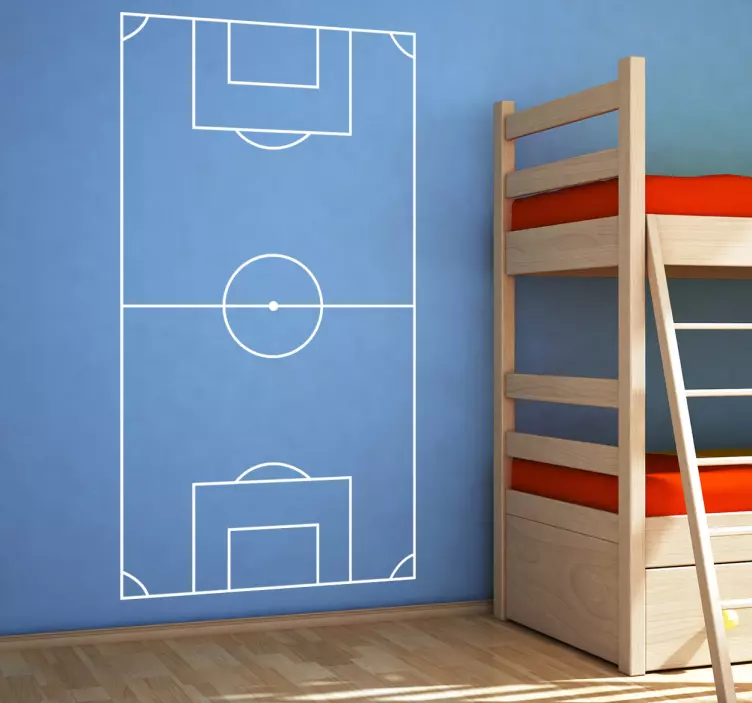 Football Pitch Football Wall Sticker - TenStickers