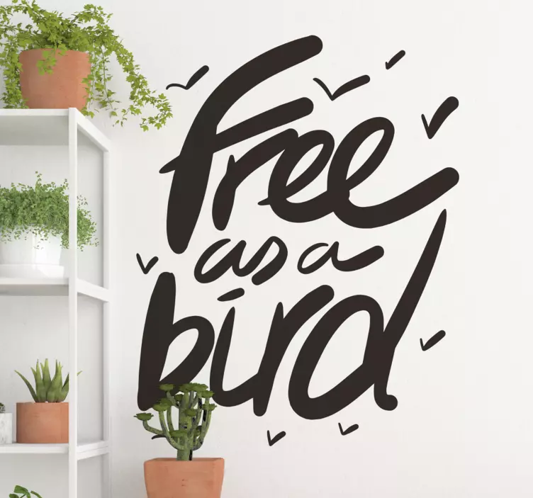 Free as a Bird Wall Sticker - TenStickers