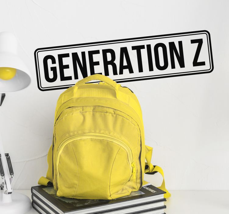 Generation Z Text Sticker - TenStickers