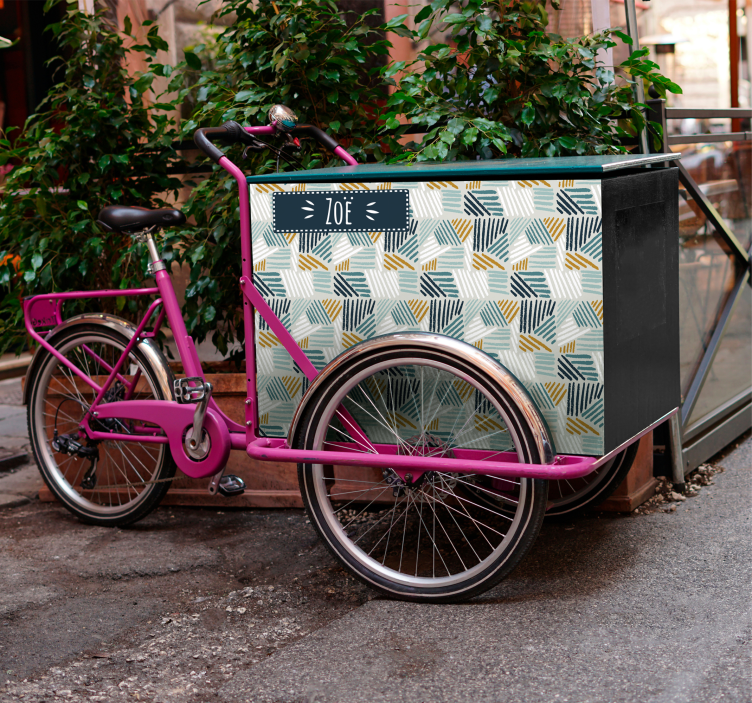 Geometric Styled Arrangement bike sticker - TenStickers