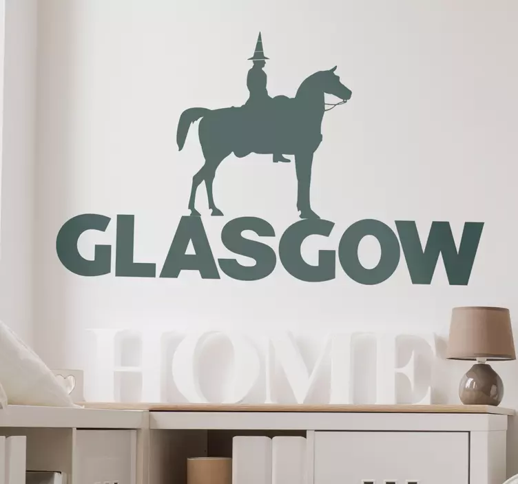 Glasgow Duke of Wellington wall sticker - TenStickers