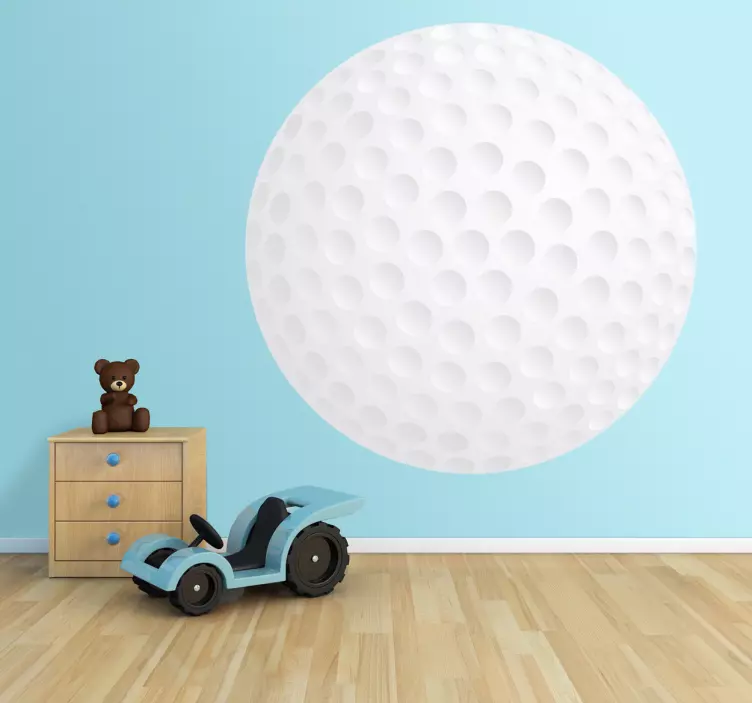 Golf Ball Wall Kids Sticker - TenStickers