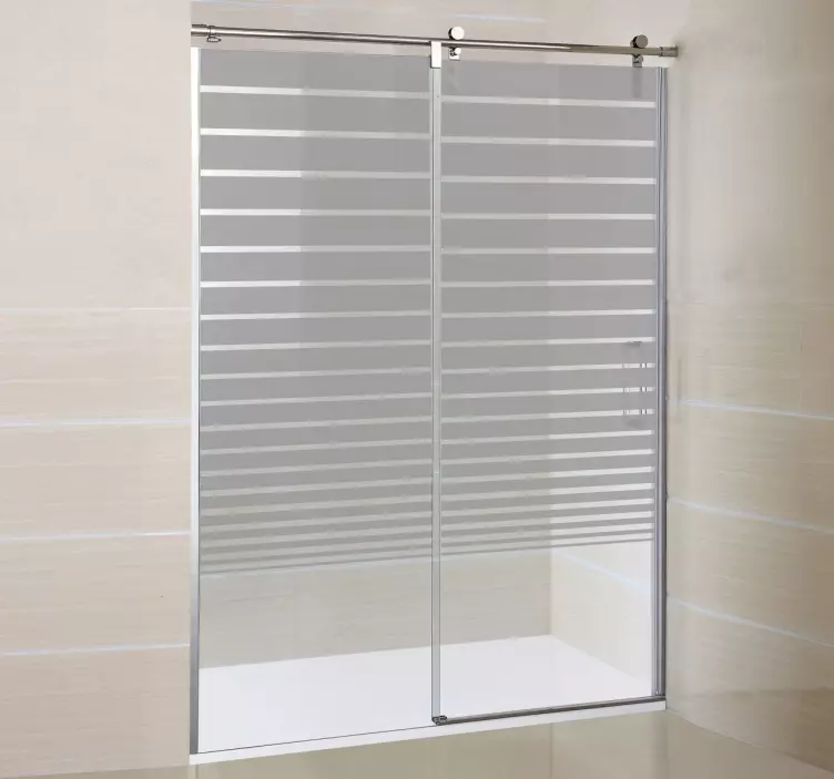 Gradient Lines Decorative Glass Sticker - TenStickers