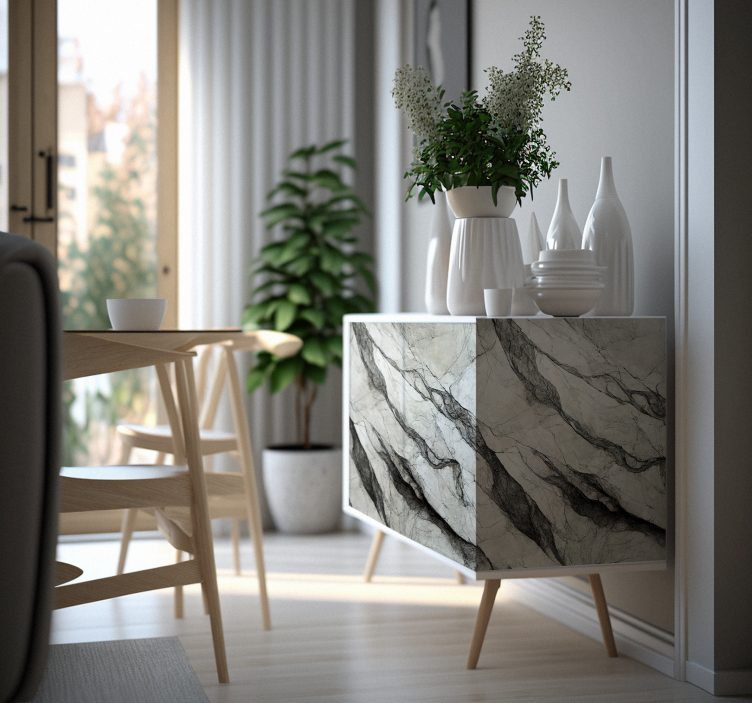grey "Faro" marble furniture decal  3600 - TenStickers