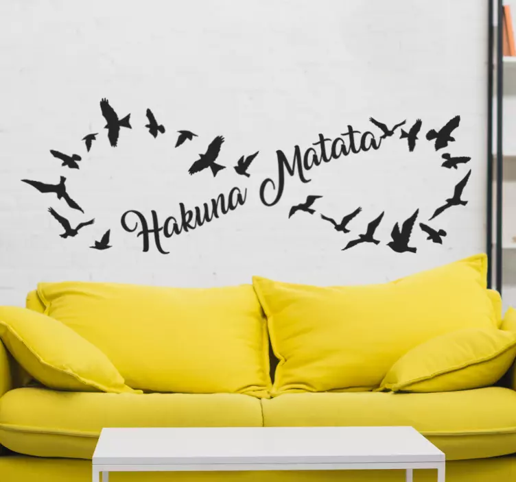 Hakuna Matata Infinite movie quote wall sticker - TenStickers