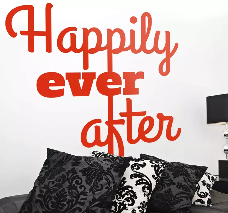 Happily Ever After Wall Sticker - TenStickers
