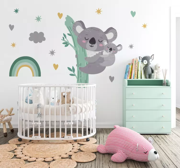 Happy koalas wall stickers children's room - TenStickers