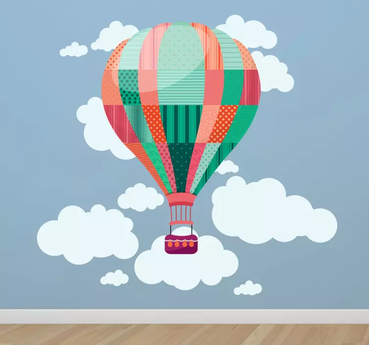 Hot Air Balloon Wall Sticker - TenStickers