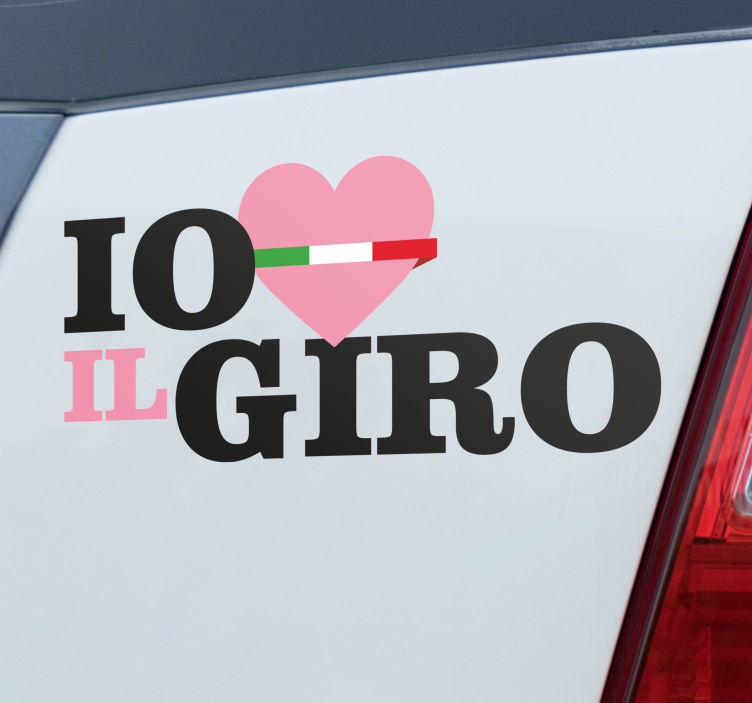I love "Giro" car sticker - TenStickers
