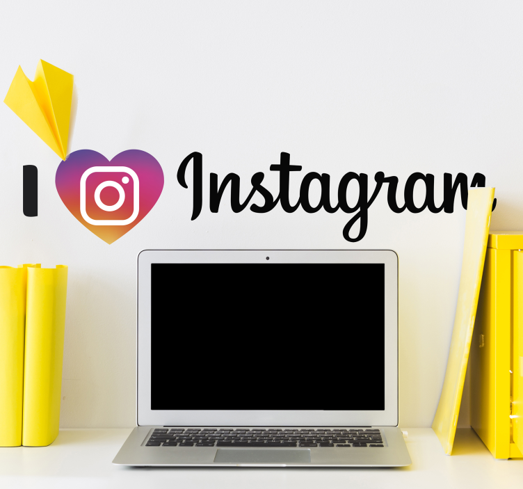 I love Instagram business sticker - TenStickers