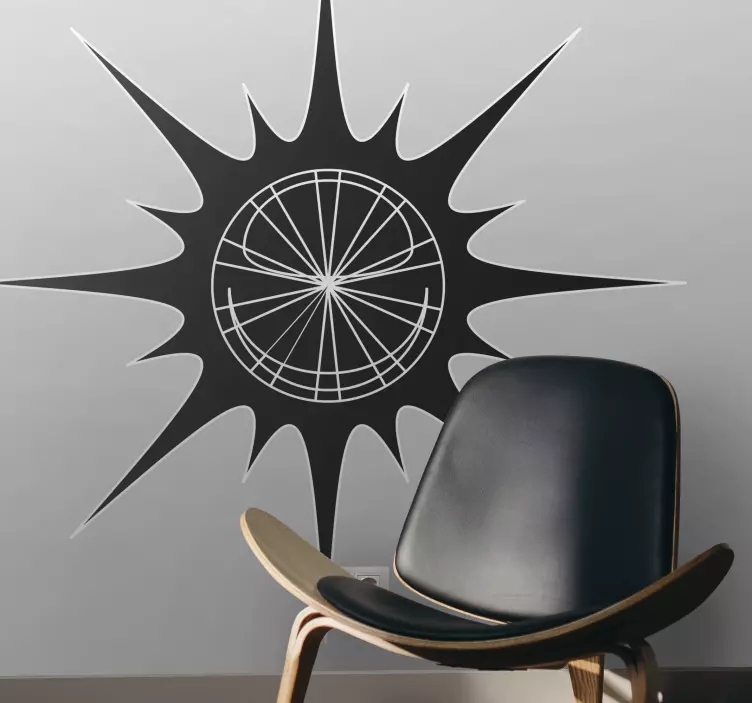 Illuminating Sun Sticker - TenStickers