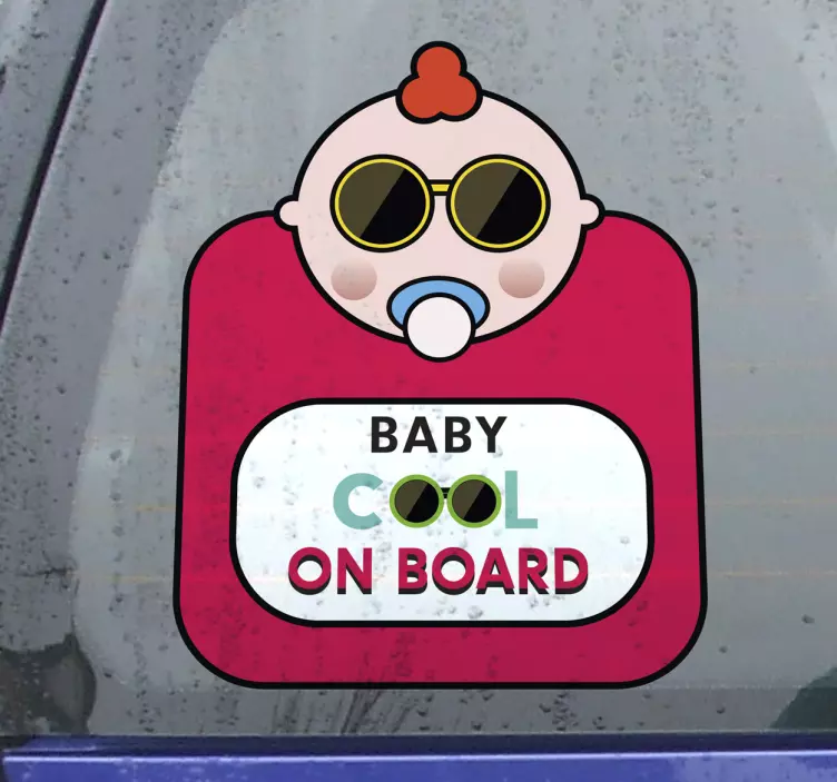 Baby Trendy Figure Baby on board sticker - TenStickers