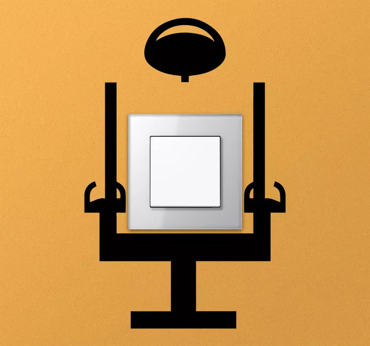 Innovative Chair Light light switch sticker - TenStickers
