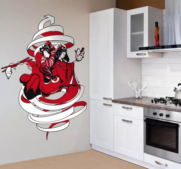 Japanese Food Theme Wall Sticker - TenStickers