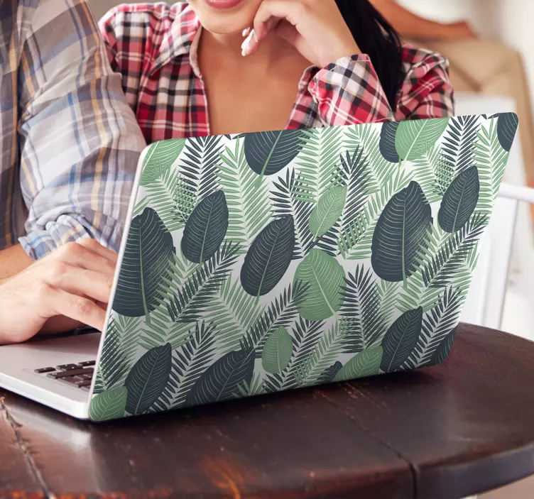 Jungle vegetation laptop sticker - TenStickers