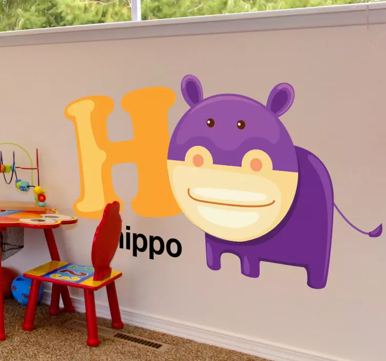 Kids Letter H Wall Sticker - TenStickers