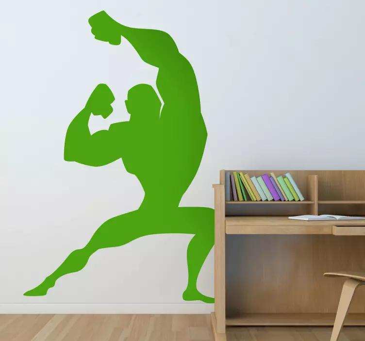 Kids Super Hero Pose Wall Decal - TenStickers