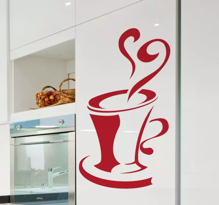 Kitchen Cup Wall Sticker - TenStickers