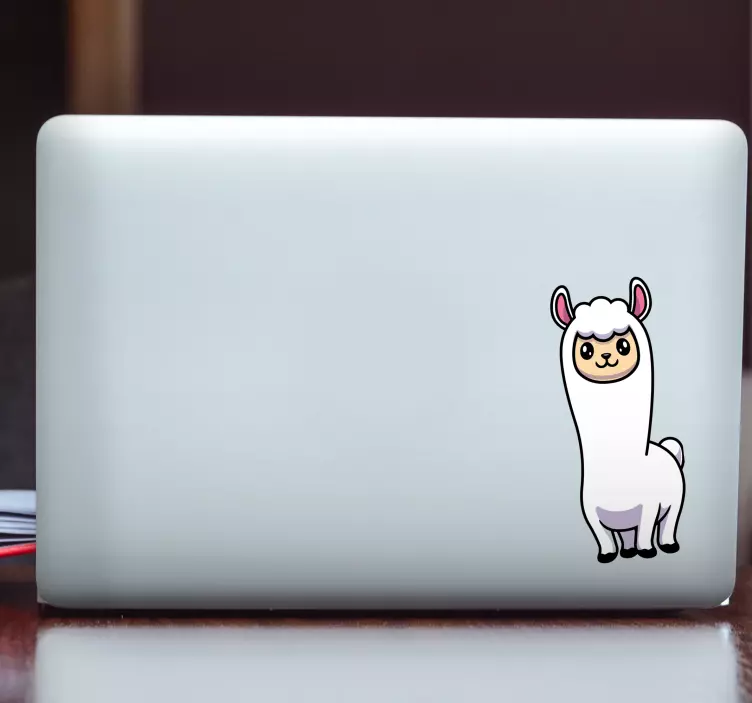 Laptop sticker adorable animated creature - TenStickers