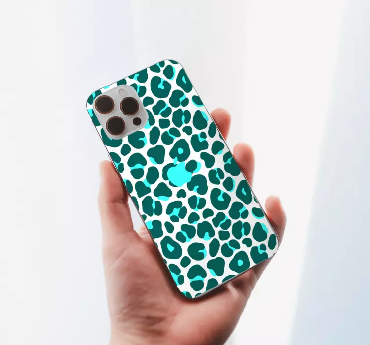 LEOPARD MOTIF COVER iPhone sticker - TenStickers