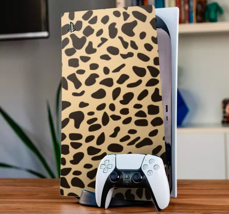 Leopard pattern cover PS5 skin - TenStickers