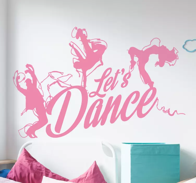 Let's dance wall decal - TenStickers