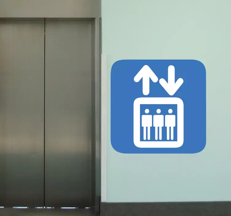 Lift Sign Sticker - TenStickers