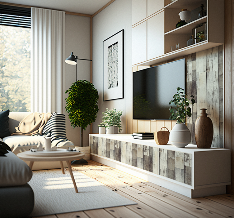 Light-aged Wood furniture decal  3600 - TenStickers