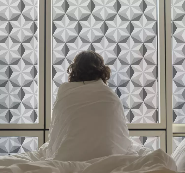 Location sticker with geometric pattern panels - TenStickers