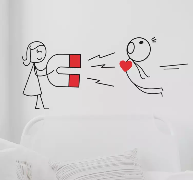 Magnetic Heart Wall Sticker - TenStickers