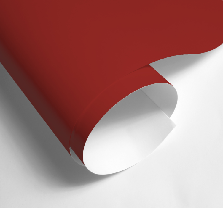 Matte Cherry Red plain sticker - TenStickers