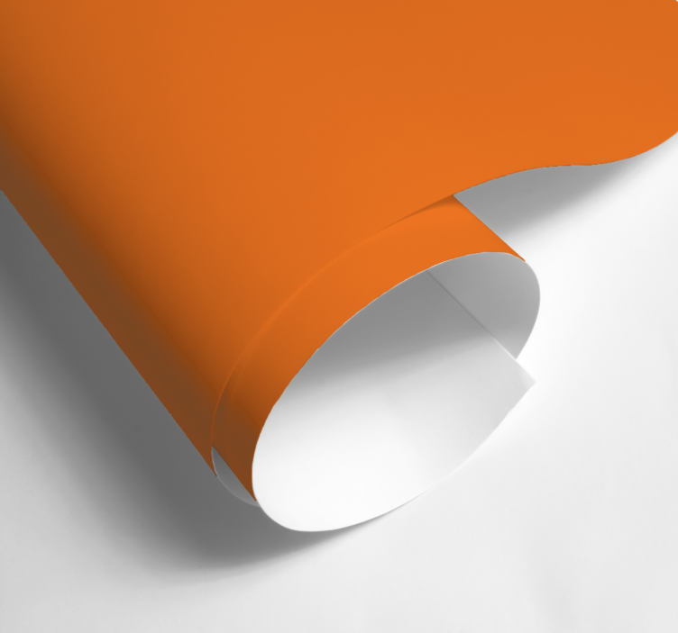 Matte Orange plain sticker - TenStickers